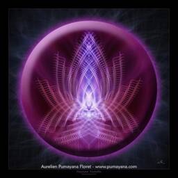 Violet Flame Healing Mandala Tapestry - Wall Hanging Mindfulness Gift Meditation Yoga Spiritual Visionary Art - thumbnail 2