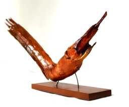 Soaring Fish - Wood Sculpture - thumbnail 1