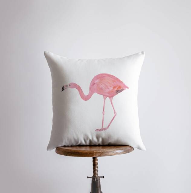 Flamingo - Pink Accent Pillow Covers Throw Coastal Decor Beach Gift For Her - image 1
