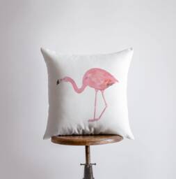 Flamingo - Pink Accent Pillow Covers Throw Coastal Decor Beach Gift For Her - thumbnail 1