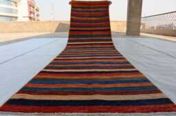 2'9x9'10 Collectors Piece Brand New Gabbah Runner Area Rug, Afghan High Pile Soft Oriental, Turkmen Livingroom, Bedroom Rug - thumbnail 1