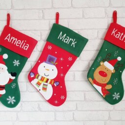 Personalised Christmas Stockings~Reindeer Stocking~Father Stocking~Penguin Stocking~xmas Decoration - thumbnail 2