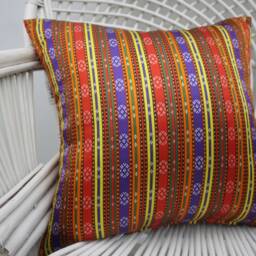 Kilim Pillows, Throw Pillow Cover, Cases, 18x18 Cushion, Double Sided Pillow, Striped 10 - thumbnail 3