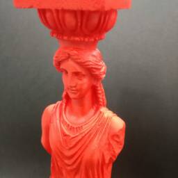 Caryatid Sculpted Female Figure Of The Erechtheion Greek Art Statue Red - thumbnail 3