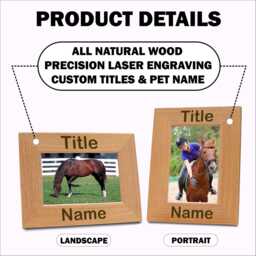 Horse Photo Frame Custom Create Western Rodeo Wall Art For Cowboy & Cowgirl Rider Personalized Gifts - thumbnail 2