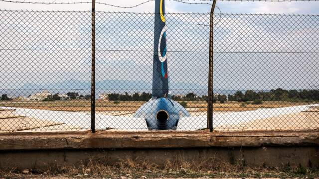Abandoned Airplane Fine Art Print Athens Greece Aviation Photography - image 1