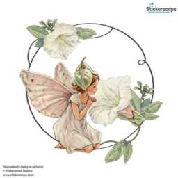 Flower Fairies Wreath Wall Sticker Fairy Stickers Decor Children Kids Bedroom Nursery - thumbnail 2