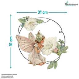 Flower Fairies Wreath Wall Sticker Fairy Stickers Decor Children Kids Bedroom Nursery - thumbnail 3