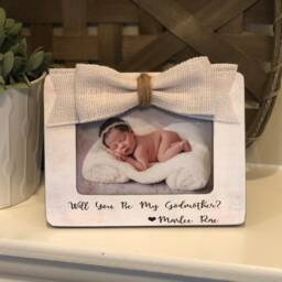 Will You Be My Godmother Picture Frame, Proposal Gift, Gift For Godmother, Godparent Proposal, Baptism - thumbnail 4