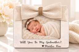Will You Be My Godmother Picture Frame, Proposal Gift, Gift For Godmother, Godparent Proposal, Baptism