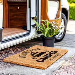 Our Camper Doormat - Outdoor Camp Accessory Welcome Motorhome Coir Door Mat Personalized Accessories Camping - thumbnail 2