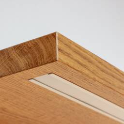 Wall Shelf #2 Made Of Solid Oak With Lighting L100 - thumbnail 2