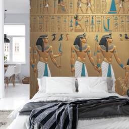 Egyptian Hieroglyphs Wallpaper Mural, Peel & Stick Art Print - thumbnail 3