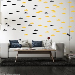 Nyc Taxi Wall Decals Modern Home Decor, Kid's Room Vinyl Stickers - thumbnail 3