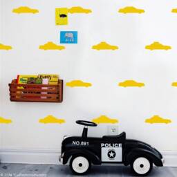 Nyc Taxi Wall Decals Modern Home Decor, Kid's Room Vinyl Stickers - thumbnail 1