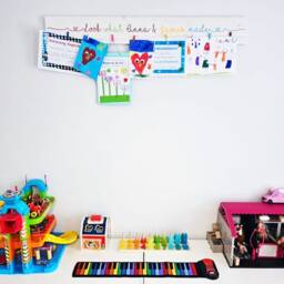Personalised Look What I Made Sign, Kids Artwork Display, Customised Children's Hanger, We Sign Wall Art - thumbnail 3