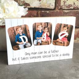 Father's Day Gift, Personalised Photo Gift For Dad, First Fathers Day, Daddy New Dad Frame, Love - thumbnail 2