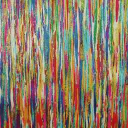 Luxe Rainbow Burst Small Window Seat - Funky Colourful Bed End Bench Handmade in Britain - thumbnail 3