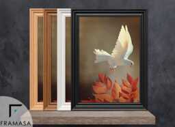Handmade Swept Oak Photo Frame, Without & White Mount Picture Poster A1 A2 A3 A4 A5 Frames Modern Wall Art & Home D??cor - thumbnail 1
