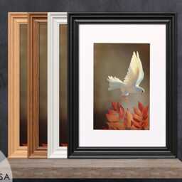 Handmade Swept Oak Photo Frame, Without & White Mount Picture Poster A1 A2 A3 A4 A5 Frames Modern Wall Art & Home D??cor - thumbnail 2