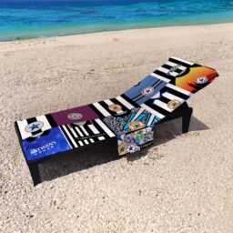 Newcastle - Kit Montage Multicoloured Sunbed Towel With Pockets - thumbnail 1