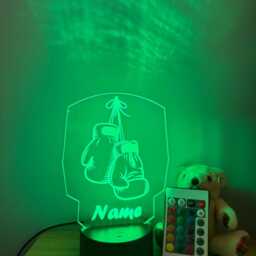 Personalised Boxing Night Light, Children's Light, Game Room, Boys Night Led Boy Girls Birthday Active - thumbnail 4