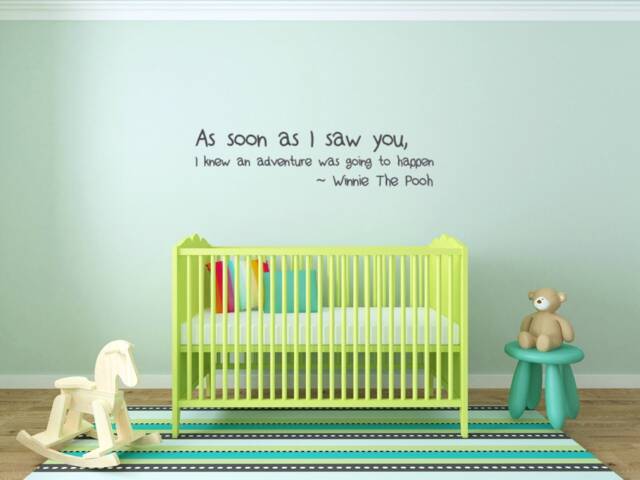 As Soon As I Saw You, Knew An Adventure Was Going To Happen. Vinyl Wall Decal - image 1