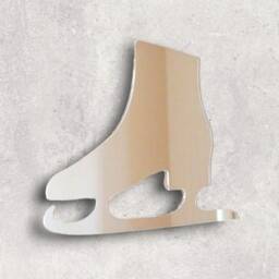Ice Skate Acrylic Mirror Wall Art Personalized Engraving Available - thumbnail 2