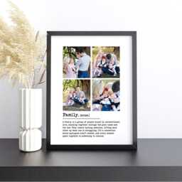 Family Definition Print, Personalised Photo Frame, Picture Gift For Husband, Wife, Anniversary - thumbnail 3