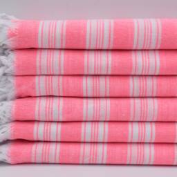 "Bright Pink Towel, Bohemian Towel, Turkish Towels, Turkish Towel, Thin Towel, Peshtemal, 32""x65" - thumbnail 2