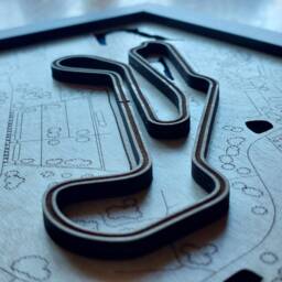 Barber Motorsports Park Wall Art Laser Engraved Wood, Indy Gp Of Alabama Gift - thumbnail 2