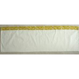 Window Valance Curtain Treatment Grey Lined Header Top Rod Pocket Treatments Kitchen Bathroom Stem Leaves Dark Gray Pelmet - thumbnail 3