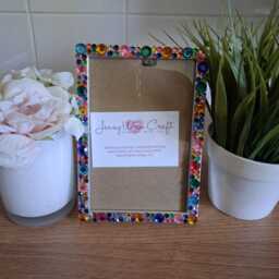 Colourful Rhinestone Crystal Photo Frame 4 X 6 Inches - thumbnail 3