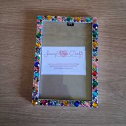 Colourful Rhinestone Crystal Photo Frame 4 X 6 Inches - thumbnail 4