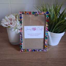 Colourful Rhinestone Crystal Photo Frame 4 X 6 Inches - thumbnail 2