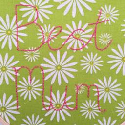 Best Mum Embroidery Hoop Art, Floral Wall Decor, Mother's Day Gift - thumbnail 3