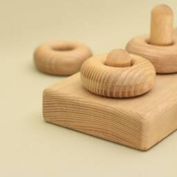 Handmade Wooden Stacking Board Montessori Educational Toy - thumbnail 3