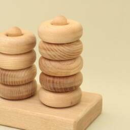 Handmade Wooden Stacking Board Montessori Educational Toy - thumbnail 4