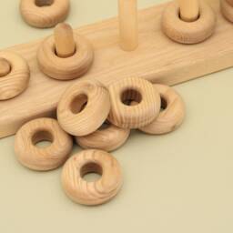 Handmade Wooden Stacking Board Montessori Educational Toy - thumbnail 2