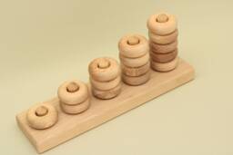 Handmade Wooden Stacking Board Montessori Educational Toy - thumbnail 1