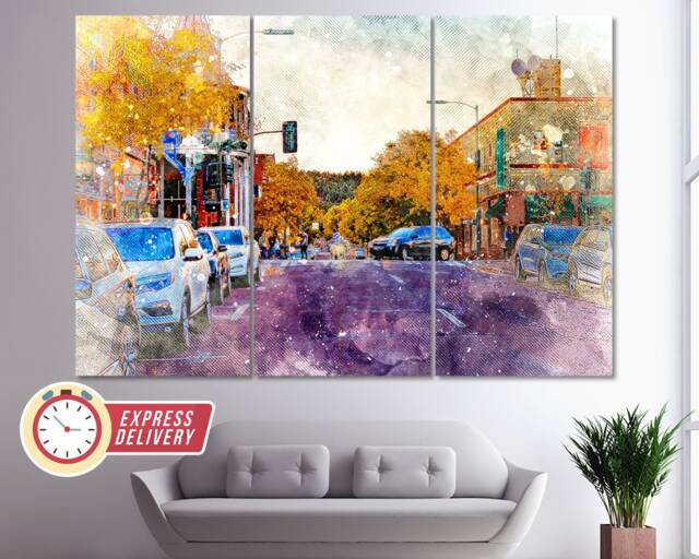 Flagstaff Skyline, Canvas, Wall Art, Print, Poster, Photo, Arizona Art - image 1