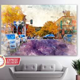 Flagstaff Skyline, Canvas, Wall Art, Print, Poster, Photo, Arizona Art - thumbnail 3