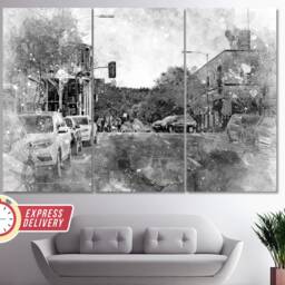 Flagstaff Skyline, Canvas, Wall Art, Print, Poster, Photo, Arizona Art - thumbnail 2