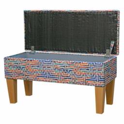 Handmade Luxe Rainbow Maze Dressing Table Stool - British Bespoke Made - thumbnail 2
