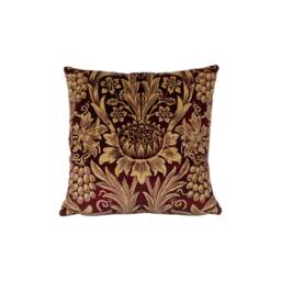 William Morris - Sunflower Velvet Kermes/Birch Cushion Cover Throw Pillow Designer Home Decor - thumbnail 2