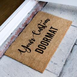 Custom Doormat - Door Mat Design Business Logo Personalized Customized Welcome Realtor Housewarming Gift - thumbnail 1