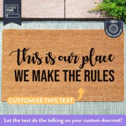 Custom Doormat - Door Mat Design Business Logo Personalized Customized Welcome Realtor Housewarming Gift - thumbnail 3