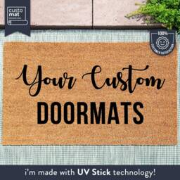 Custom Doormat - Door Mat Design Business Logo Personalized Customized Welcome Realtor Housewarming Gift - thumbnail 2