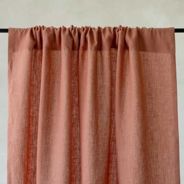 Natural Linen Cafe Curtain, Small Window Curtain Panels Rod Pocket, Kitchen Curtains, Sink Skirt - image 1