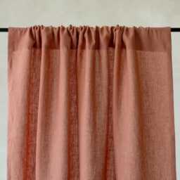 Natural Linen Cafe Curtain, Small Window Curtain Panels Rod Pocket, Kitchen Curtains, Sink Skirt
